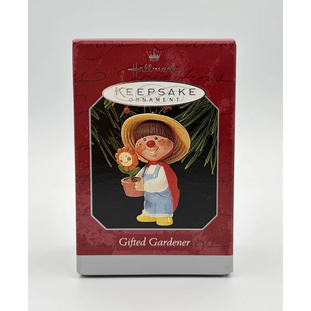 Hallmark Keepsake Ornament 1998 Gifted Gardener Ladybug Flower QX6736 Vintage